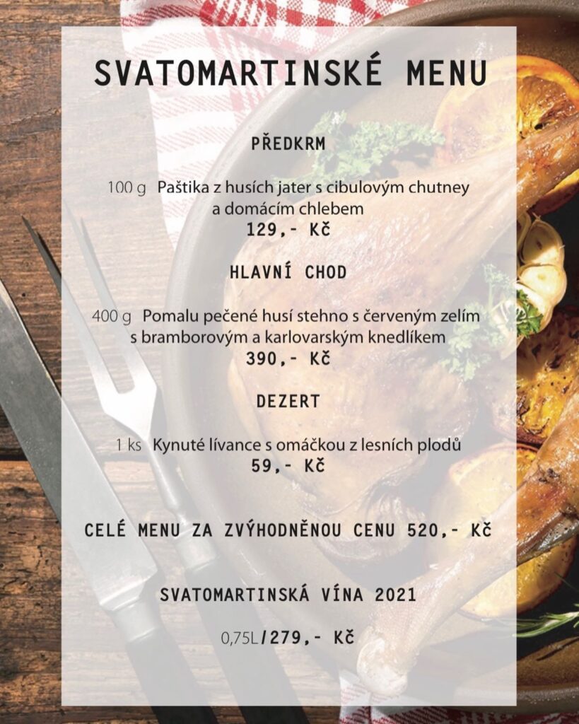 Svatomartinské menu na Palubě